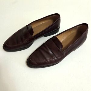 Vintage Leather Slip-On Loafers